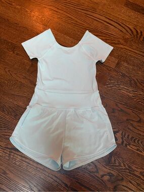 Athleta Light Mint Green Girls' Athletic Romper